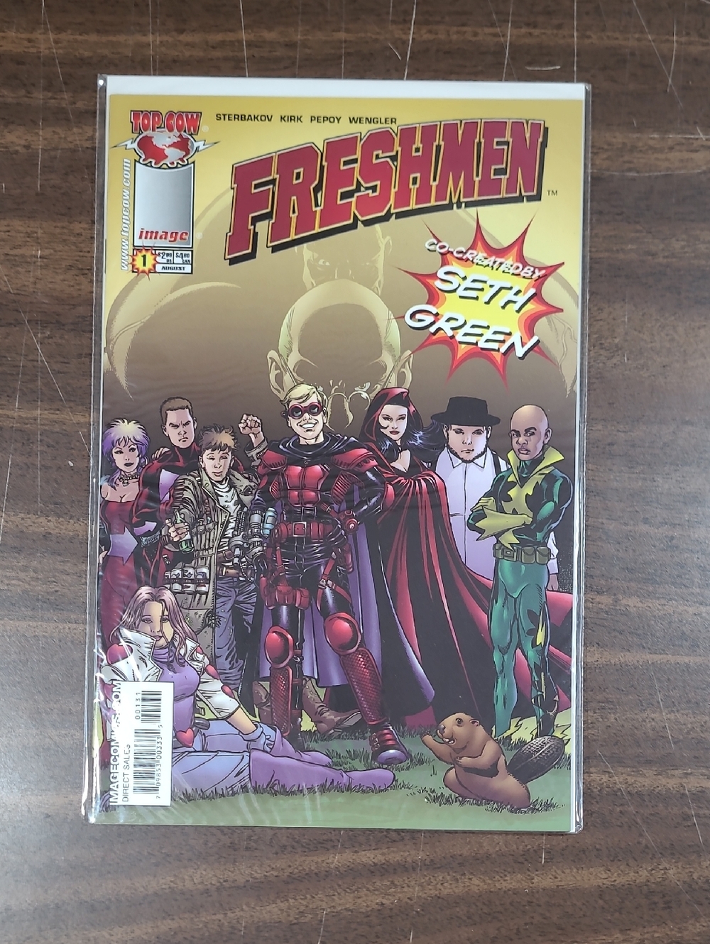Freshmen Comic Book Featuring Seth Green #1 August Bagged & Boarded